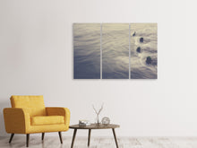 Laden Sie das Bild in den Galerie-Viewer, Leinwandbild 3-teilig Das mystische Meer