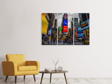 Laden Sie das Bild in den Galerie-Viewer, Leinwandbild 3-teilig Wolken am Broadway