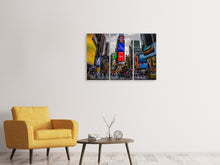 Laden Sie das Bild in den Galerie-Viewer, Leinwandbild 3-teilig Wolken am Broadway