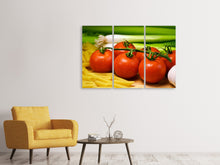 Laden Sie das Bild in den Galerie-Viewer, Leinwandbild 3-teilig Alles für Pasta