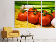 Laden Sie das Bild in den Galerie-Viewer, Leinwandbild 3-teilig Alles für Pasta
