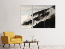 Laden Sie das Bild in den Galerie-Viewer, Leinwandbild 3-teilig Nebel in den Wälder