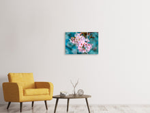 Laden Sie das Bild in den Galerie-Viewer, Leinwandbild 3-teilig Close up Blume