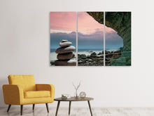 Laden Sie das Bild in den Galerie-Viewer, Leinwandbild 3-teilig Zen-Buddhismus