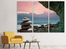 Laden Sie das Bild in den Galerie-Viewer, Leinwandbild 3-teilig Zen-Buddhismus