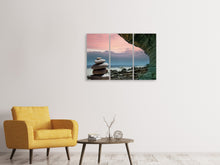 Laden Sie das Bild in den Galerie-Viewer, Leinwandbild 3-teilig Zen-Buddhismus