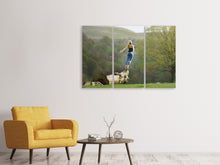 Laden Sie das Bild in den Galerie-Viewer, Leinwandbild 3-teilig Echtes Naturerlebnis