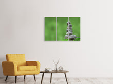 Laden Sie das Bild in den Galerie-Viewer, Leinwandbild 3-teilig XL Zen