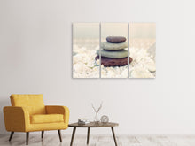 Laden Sie das Bild in den Galerie-Viewer, Leinwandbild 3-teilig Stone Balance
