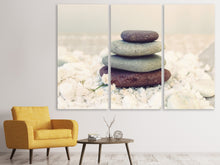 Laden Sie das Bild in den Galerie-Viewer, Leinwandbild 3-teilig Stone Balance
