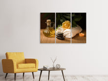 Laden Sie das Bild in den Galerie-Viewer, Leinwandbild 3-teilig Wellness Behandlung