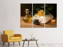 Laden Sie das Bild in den Galerie-Viewer, Leinwandbild 3-teilig Wellness Behandlung
