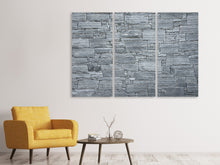 Laden Sie das Bild in den Galerie-Viewer, Leinwandbild 3-teilig Noble Mauer