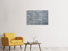 Laden Sie das Bild in den Galerie-Viewer, Leinwandbild 3-teilig Noble Mauer
