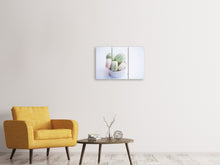 Laden Sie das Bild in den Galerie-Viewer, Leinwandbild 3-teilig Makronen in pastell
