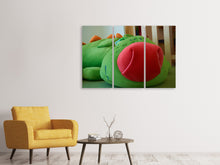 Laden Sie das Bild in den Galerie-Viewer, Leinwandbild 3-teilig Mein Drachen
