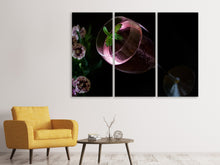 Laden Sie das Bild in den Galerie-Viewer, Leinwandbild 3-teilig Kir Royal