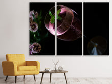 Laden Sie das Bild in den Galerie-Viewer, Leinwandbild 3-teilig Kir Royal