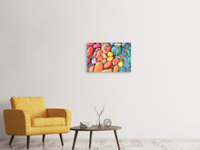 Laden Sie das Bild in den Galerie-Viewer, Leinwandbild 3-teilig Bunte Steine