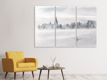 Laden Sie das Bild in den Galerie-Viewer, Leinwandbild 3-teilig Gmunden Schloss Ort