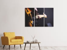 Laden Sie das Bild in den Galerie-Viewer, Leinwandbild 3-teilig Gitarrenspieler