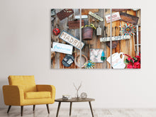 Laden Sie das Bild in den Galerie-Viewer, Leinwandbild 3-teilig Kreativer Coffee shop