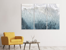 Laden Sie das Bild in den Galerie-Viewer, Leinwandbild 3-teilig Eis Kunst