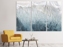 Laden Sie das Bild in den Galerie-Viewer, Leinwandbild 3-teilig Eis Kunst