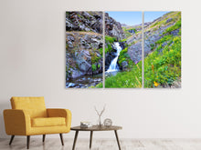 Laden Sie das Bild in den Galerie-Viewer, Leinwandbild 3-teilig Bergfluss