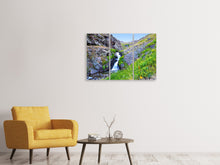 Laden Sie das Bild in den Galerie-Viewer, Leinwandbild 3-teilig Bergfluss