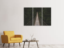 Laden Sie das Bild in den Galerie-Viewer, Leinwandbild 3-teilig Spannende Brücke