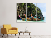 Laden Sie das Bild in den Galerie-Viewer, Leinwandbild 3-teilig Die Phi-Phi-Insel-Tour