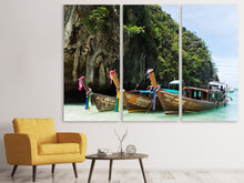 Laden Sie das Bild in den Galerie-Viewer, Leinwandbild 3-teilig Die Phi-Phi-Insel-Tour