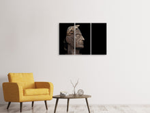 Laden Sie das Bild in den Galerie-Viewer, Leinwandbild 3-teilig Antike Skulptur