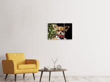 Laden Sie das Bild in den Galerie-Viewer, Leinwandbild 3-teilig Schau mir in die Augen Kleines !