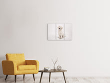 Laden Sie das Bild in den Galerie-Viewer, Leinwandbild 3-teilig Süsse Golden Retriever Welpe