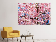 Laden Sie das Bild in den Galerie-Viewer, Leinwandbild 3-teilig Wundervolle Japanische Zierkirsche