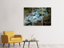 Laden Sie das Bild in den Galerie-Viewer, Leinwandbild 3-teilig Eyecatcher Wasserfall