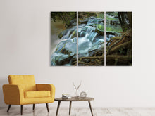 Laden Sie das Bild in den Galerie-Viewer, Leinwandbild 3-teilig Eyecatcher Wasserfall