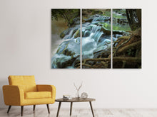 Laden Sie das Bild in den Galerie-Viewer, Leinwandbild 3-teilig Eyecatcher Wasserfall