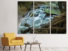 Laden Sie das Bild in den Galerie-Viewer, Leinwandbild 3-teilig Eyecatcher Wasserfall