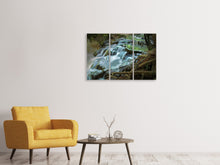 Laden Sie das Bild in den Galerie-Viewer, Leinwandbild 3-teilig Eyecatcher Wasserfall