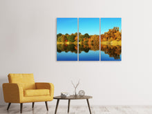 Laden Sie das Bild in den Galerie-Viewer, Leinwandbild 3-teilig Herbst Spiegelungen