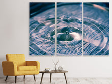Laden Sie das Bild in den Galerie-Viewer, Leinwandbild 3-teilig Tropfen Kunst