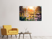 Laden Sie das Bild in den Galerie-Viewer, Leinwandbild 3-teilig Die Blümchen