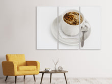 Laden Sie das Bild in den Galerie-Viewer, Leinwandbild 3-teilig Frische Tasse Kaffee