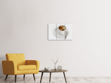 Laden Sie das Bild in den Galerie-Viewer, Leinwandbild 3-teilig Frische Tasse Kaffee