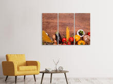 Laden Sie das Bild in den Galerie-Viewer, Leinwandbild 3-teilig Heute gibt es Pasta