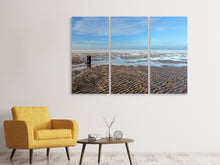 Laden Sie das Bild in den Galerie-Viewer, Leinwandbild 3-teilig Die Nordsee