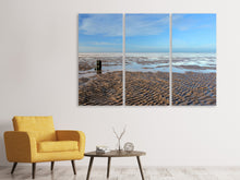 Laden Sie das Bild in den Galerie-Viewer, Leinwandbild 3-teilig Die Nordsee